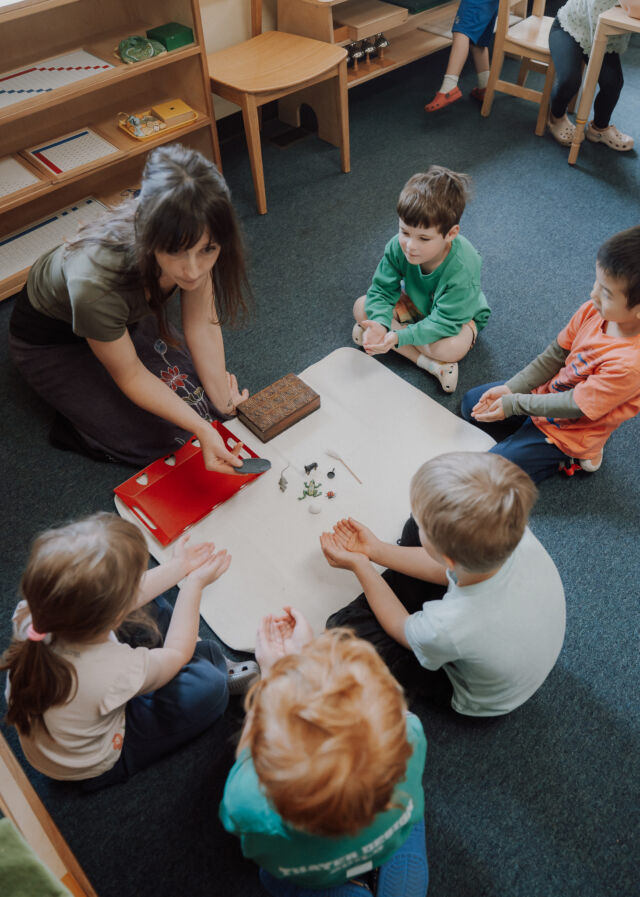 A group lesson seen from above