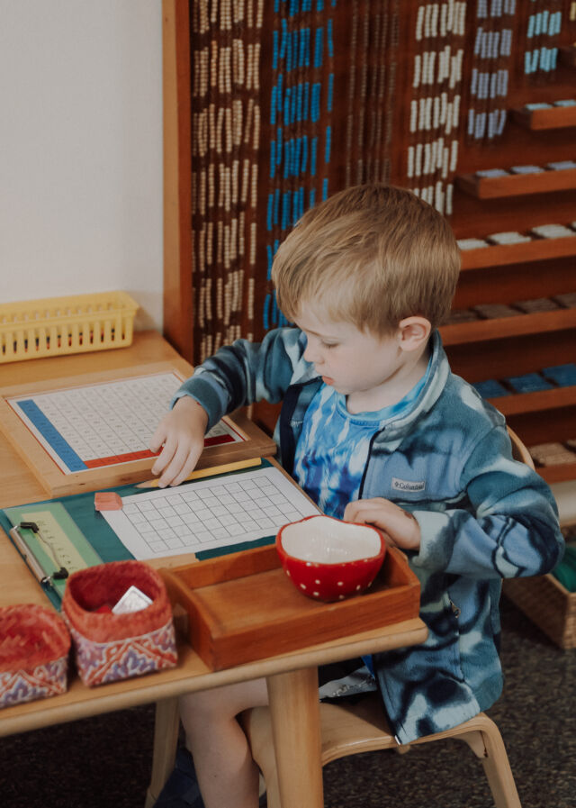 Working the hundred board at the table
