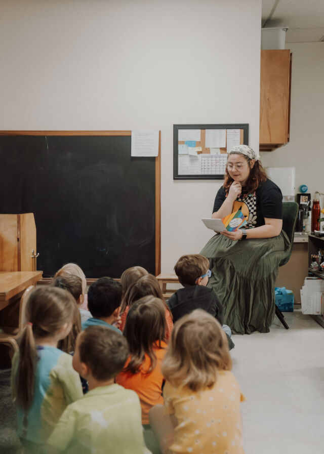 Story time with the whole class