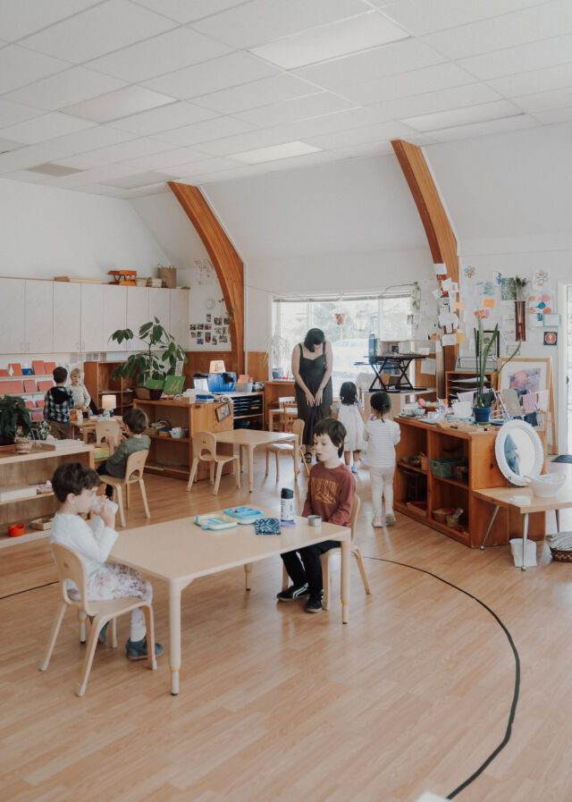 Children at work across the classroom