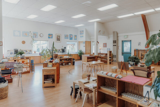 A sunlit Primary classroom at CMS