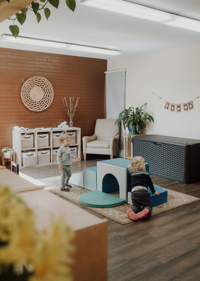 Playing in the soft-play corner