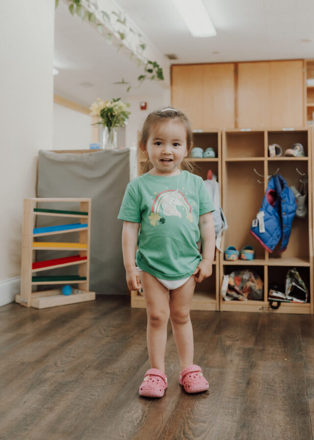 A toddler in the Toddler House