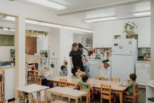 Community lunch in the Toddler House